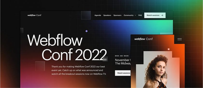 Webflow Conf Screenshot